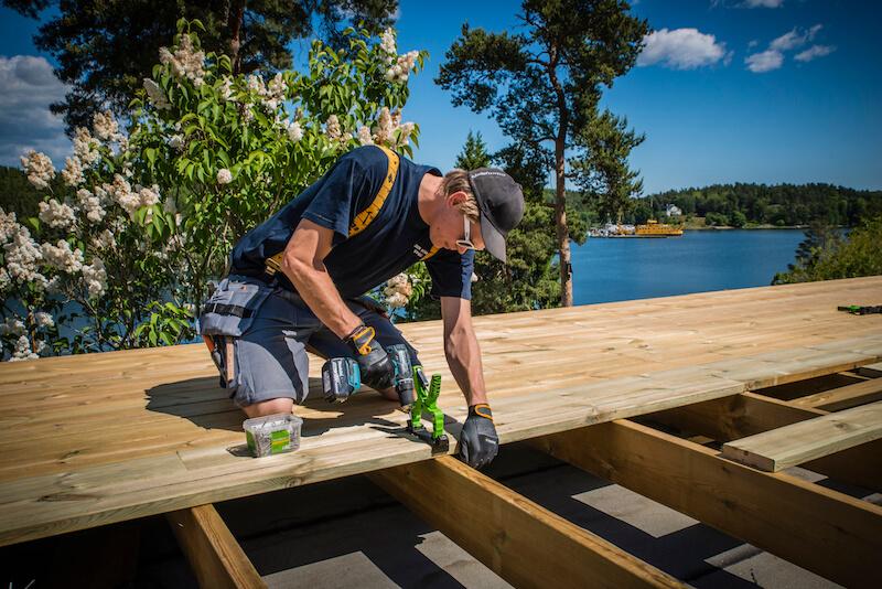 Terrasse på kysten